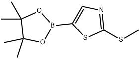 2-(Methylthio)thiazole-5-boronic acid pinacol ester|2-(甲基硫烷基)-5-(4,4,5,5-四甲基-1,3,2-二氧杂硼戊烷-2-基)-1,3-噻唑