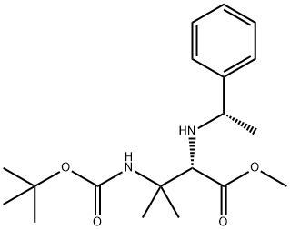S-3-甲基-3-叔丁氧羰氨基-2-(S-1-苯乙胺基)丁酸甲酯