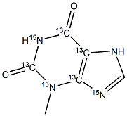 3-Methylxanthine-2,4,5,6-13C4, 1,3,9-15N3
		
	|2,6-二羟基-3-甲基嘌呤-13C4,15N3 (2,4,5,6-13C4, 1,3,9-15N3)