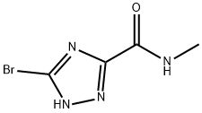 3-Bromo-N-methyl-1H-1,2,4-triazole-5-carboxamide Struktur