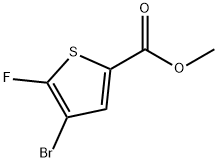 Methyl 4-bromo-5-fluorothiophene-2-carboxylate Struktur