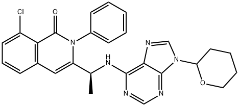 8-chloro-2-phenyl-3-(1-(9-(tetrahydro-2H-pyran-2-yl)-9H-purin-6-ylamino)ethyl)isoquinolin-1(2H)-one