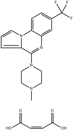 7-Trifluoromethyl-4-(4-methyl-1-piperazinyl)pyrrolo-[1,2-a]quinoxaline maleate salt|7-Trifluoromethyl-4-(4-methyl-1-piperazinyl)pyrrolo-[1,2-a]quinoxaline maleate salt