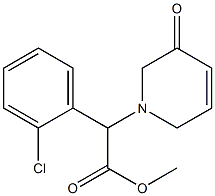 (2-chlorophenyl)-(3-oxo-3,6-dihydro-2H-pyridin-1-yl)acetic acid methyl ester Struktur