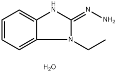 1-Ethyl-2-hydrazino-1H-benzimidazole hydrate Struktur