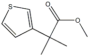 2-methyl-2-thiophen-3-yl-propionic acid methyl ester Struktur