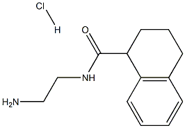 N-(2-Aminoethyl)-1,2,3,4-tetrahydronaphthalene-1-carboxamide hydrochloride Struktur
