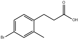 3-(4-Bromo-2-methyl-phenyl)-propionic acid Struktur