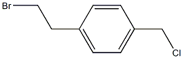 Benzene, 1-(2-bromoethyl)-4-(chloromethyl)-
 Structure
