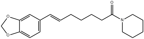 (E)-7-(benzo[d][1,3]dioxol-5-yl)-1-(piperidin-1-yl)hept-6-en-1-one, 30505-92-1, 结构式