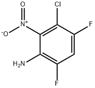 5-氯-2-氟-6-硝基苯胺, 50409-01-3, 结构式