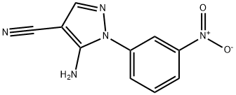 5-amino-1-(3-nitrophenyl)-1H-Pyrazole-4-carbonitrile Struktur
