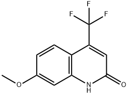 7-甲氧基-4-(三氟甲基)喹啉-2(1H)-酮, 73496-31-8, 结构式