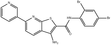 3-amino-N-(2,4-dibromophenyl)-6-(pyridin-3-yl)thieno[2,3-b]pyridine-2-carboxamide|化合物T60119
