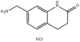7-(aminomethyl)-3,4-dihydroquinolin-2(1H)-one hydrochloride Struktur