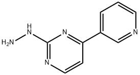 2-hydrazinyl-4-(3-pyridinyl)Pyrimidine Struktur
