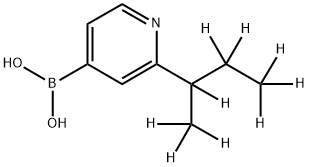 2-(sec-Butyl-d9)-pyridine-4-boronic acid Struktur