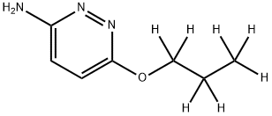 3-Amino-6-(n-propoxy-d7)-pyridazine Struktur