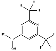 2-(Methyl-d3)-6-trifluoromethylpyridine-4-boronic acid Struktur