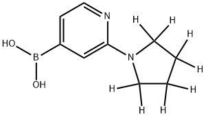 2-(Pyrrolidino-d8)-pyridine-4-boronic acid Struktur