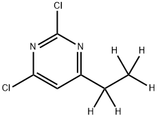 2,4-Dichloro-6-(ethyl-d5)-pyrimidine Structure
