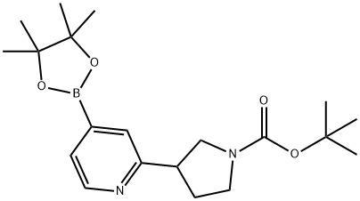 tert-butyl 3-(4-(4,4,5,5-tetramethyl-1,3,2-dioxaborolan-2-yl)pyridin-2-yl)pyrrolidine-1-carboxylate|