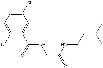 2,5-dichloro-N-(2-(isopentylamino)-2-oxoethyl)benzamide