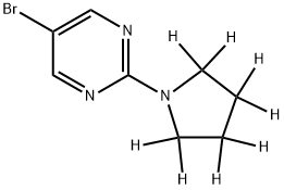 5-Bromo-2-(pyrrolidino-d8)-pyrimidine Struktur