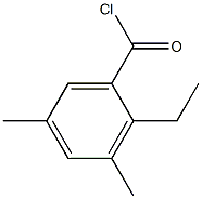 Benzoyl chloride, 2-ethyl-3,5-dimethyl- (6CI) Structure