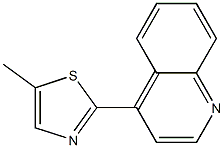 Quinoline, 4-(5-methyl-2-thiazolyl)- (4CI) Struktur