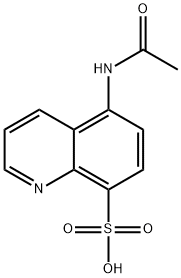 8-Quinolinesulfonic  acid,  5-acetamido-  (4CI) Struktur