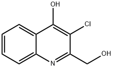 2-Quinolinecarbinol,  3-chloro-4-hydroxy-  (3CI) Struktur