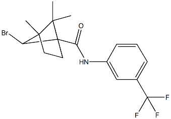6-bromo-4,5,5-trimethyl-N-[3-(trifluoromethyl)phenyl]bicyclo[2.1.1]hexane-1-carboxamide Structure