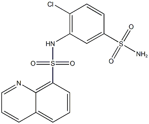 N-[5-(aminosulfonyl)-2-chlorophenyl]-8-quinolinesulfonamide Struktur