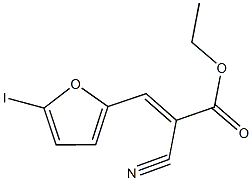 ethyl 2-cyano-3-(5-iodo-2-furyl)acrylate Struktur