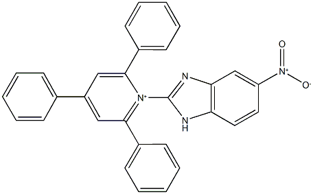 1-(5-nitro-1H-benzimidazol-2-yl)-2,4,6-triphenylpyridinium Structure