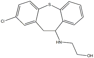 2-[(2-chloro-10,11-dihydrodibenzo[b,f]thiepin-10-yl)amino]ethanol Struktur