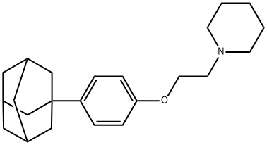 1-{2-[4-(1-adamantyl)phenoxy]ethyl}piperidine Struktur