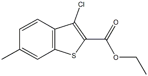 ethyl 3-chloro-6-methyl-1-benzothiophene-2-carboxylate Struktur