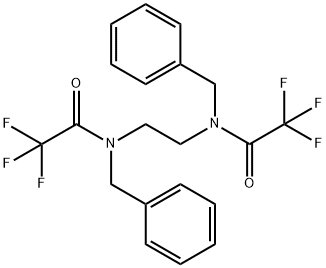 N-benzyl-N-{2-[benzyl(trifluoroacetyl)amino]ethyl}-2,2,2-trifluoroacetamide Struktur