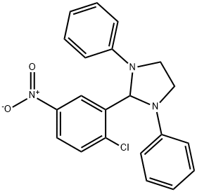 2-{2-chloro-5-nitrophenyl}-1,3-diphenylimidazolidine Struktur