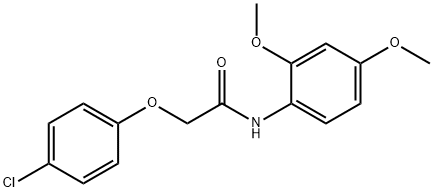 2-(4-chlorophenoxy)-N-(2,4-dimethoxyphenyl)acetamide Struktur