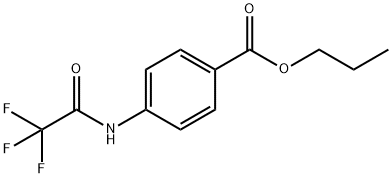 propyl 4-[(trifluoroacetyl)amino]benzoate Structure