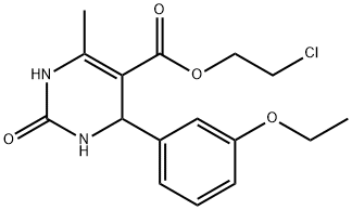 2-chloroethyl 4-(3-ethoxyphenyl)-6-methyl-2-oxo-1,2,3,4-tetrahydro-5-pyrimidinecarboxylate Structure