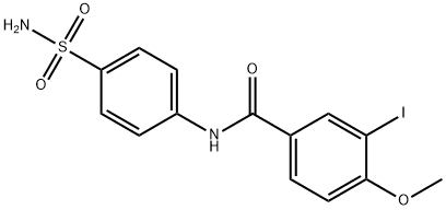 N-[4-(aminosulfonyl)phenyl]-3-iodo-4-methoxybenzamide Struktur