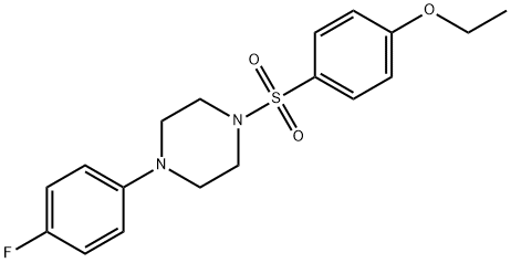 1-[(4-ethoxyphenyl)sulfonyl]-4-(4-fluorophenyl)piperazine Struktur
