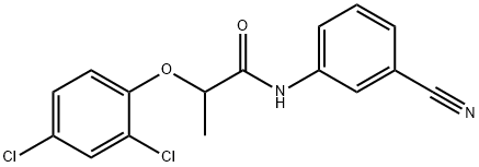 N-(3-cyanophenyl)-2-(2,4-dichlorophenoxy)propanamide Struktur