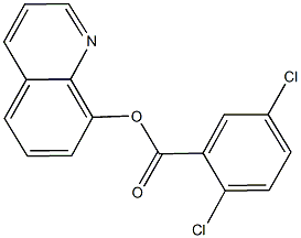 8-quinolinyl 2,5-dichlorobenzoate Struktur