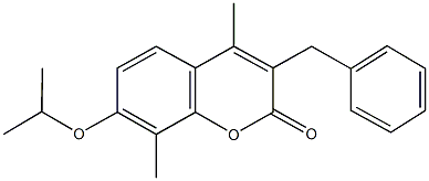 3-benzyl-7-isopropoxy-4,8-dimethyl-2H-chromen-2-one Structure