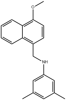 3,5-dimethyl-N-{[4-(methyloxy)naphthalen-1-yl]methyl}aniline Structure
